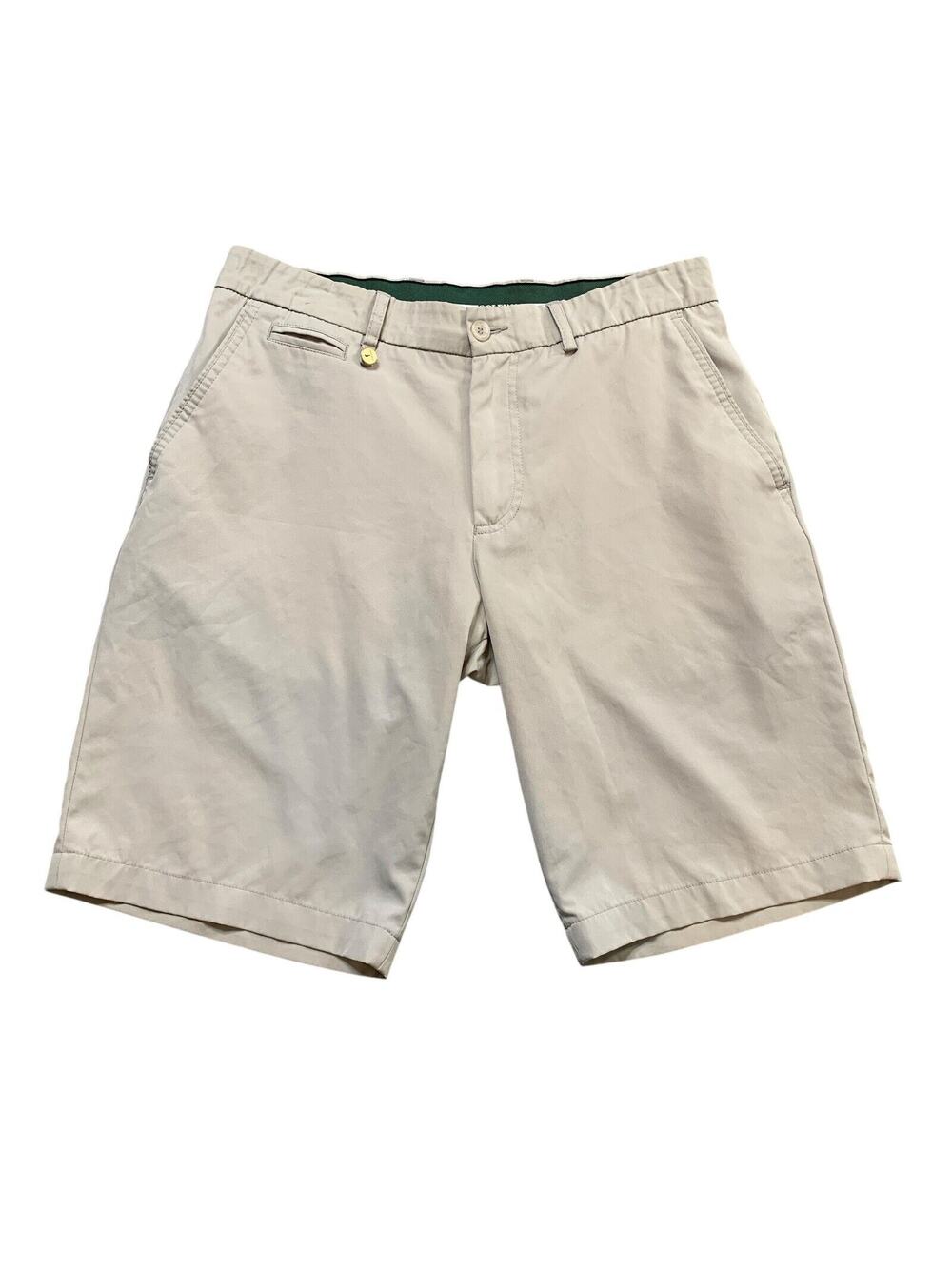Golfino Shorts Mens 32 Sage Green Stretch Performance Lightweight Golf Chino‎